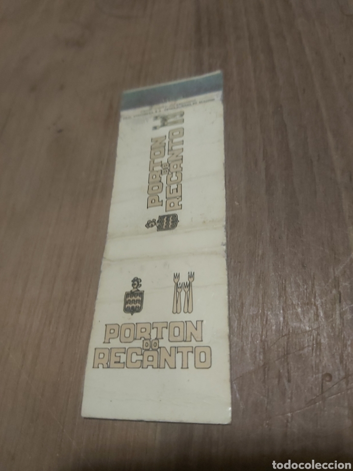 Paper Collecting Others: LUGO PORT&Oacute;N DO RECANTO CAFETER&Iacute;A RESTAURANTE CONFETERIA CLUB MARISQUERIA CAJA CERILLAS VINTAGE PUBL