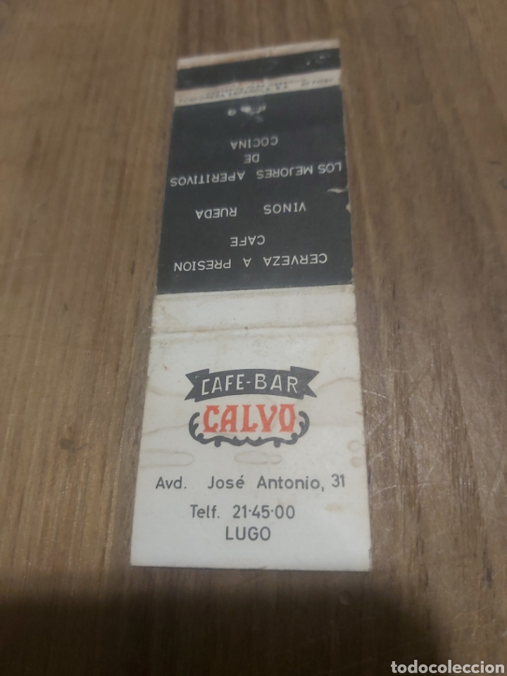 Paper Collecting Others: LUGO CAFETER&Iacute;A CALVO JOS&Eacute; ANTONIO 31 CAJA CERILLAS VINTAGE PUBLICIDAD F&Oacute;SFOROS
