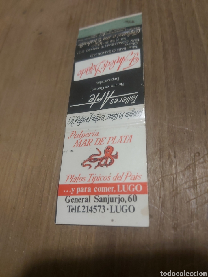 Sammelleidenschaft Andere Papierartikel: LUGO PULPER&Iacute;A MAR DE PLATA GENERAL SANJURJO 60 CAJA CERILLAS VINTAGE PUBLICIDAD F&Oacute;SFOROS