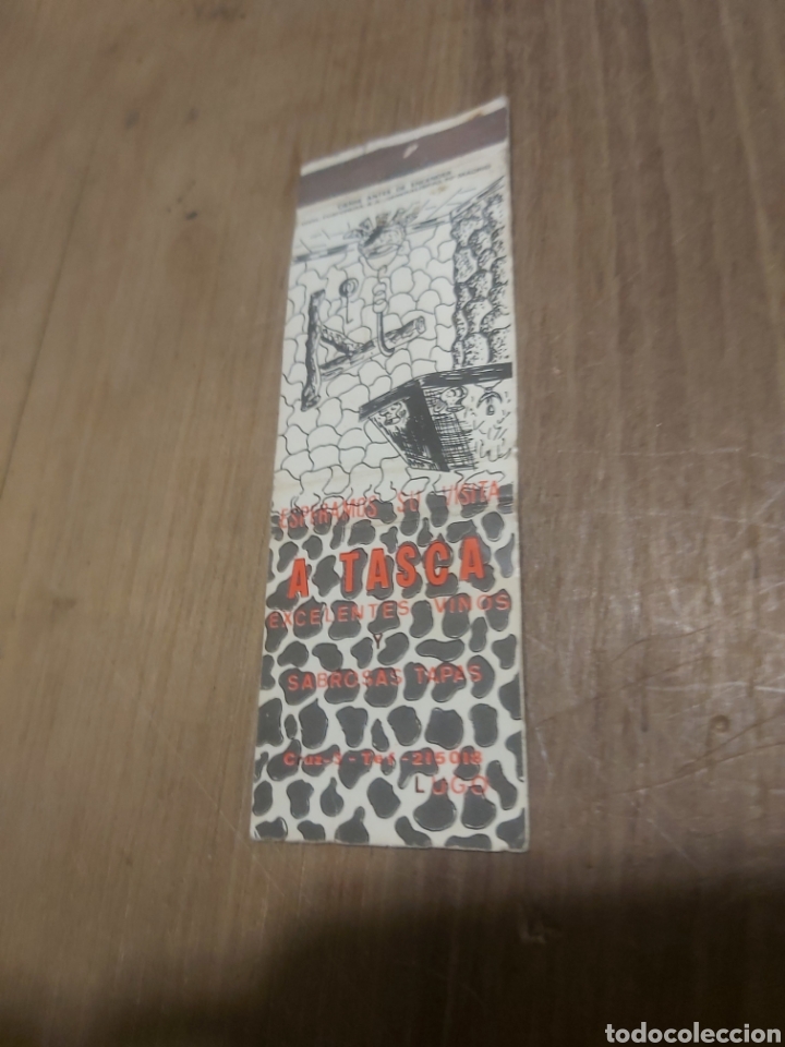 Outros artigos de papel: LUGO A TASCA CRUZ 3 CAJA CERILLAS VINTAGE PUBLICIDAD F&Oacute;SFOROS