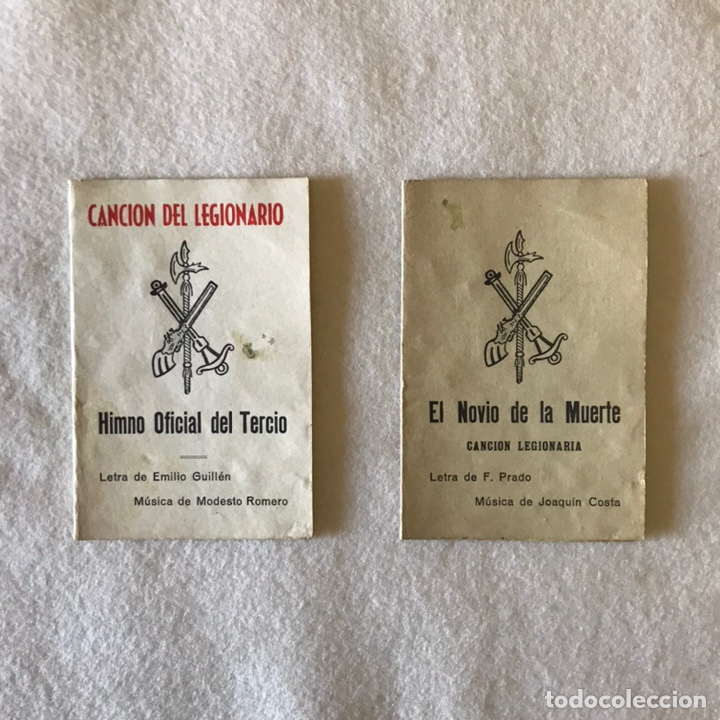 Otros Art&iacute;culos de Coleccionismo en Papel: MILITAR - LA LEGI&Oacute;N - CANCI&Oacute;N LEGIONARIA / NOVIO DE LA MUERTE - HIMNO OFICIAL DEL TERCIO