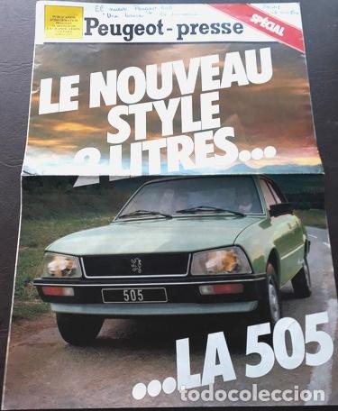 Otros Art&iacute;culos de Coleccionismo en Papel: lamina peugeot 505 idioma frances muy buena