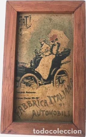 Otros Art&iacute;culos de Coleccionismo en Papel: cuadro souvenir de fabrica de automoviles fiat del ano 1899