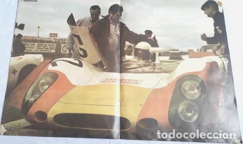 Otros Art&iacute;culos de Coleccionismo en Papel: poster antiguo automovil porsche 908 piloto juan fernandez