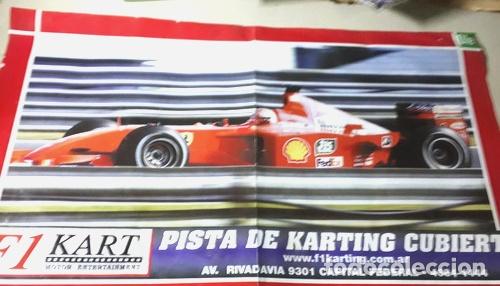 Otros art&iacute;culos de coleccionismo en papel: poster doble ferrari y michael schumacher ole