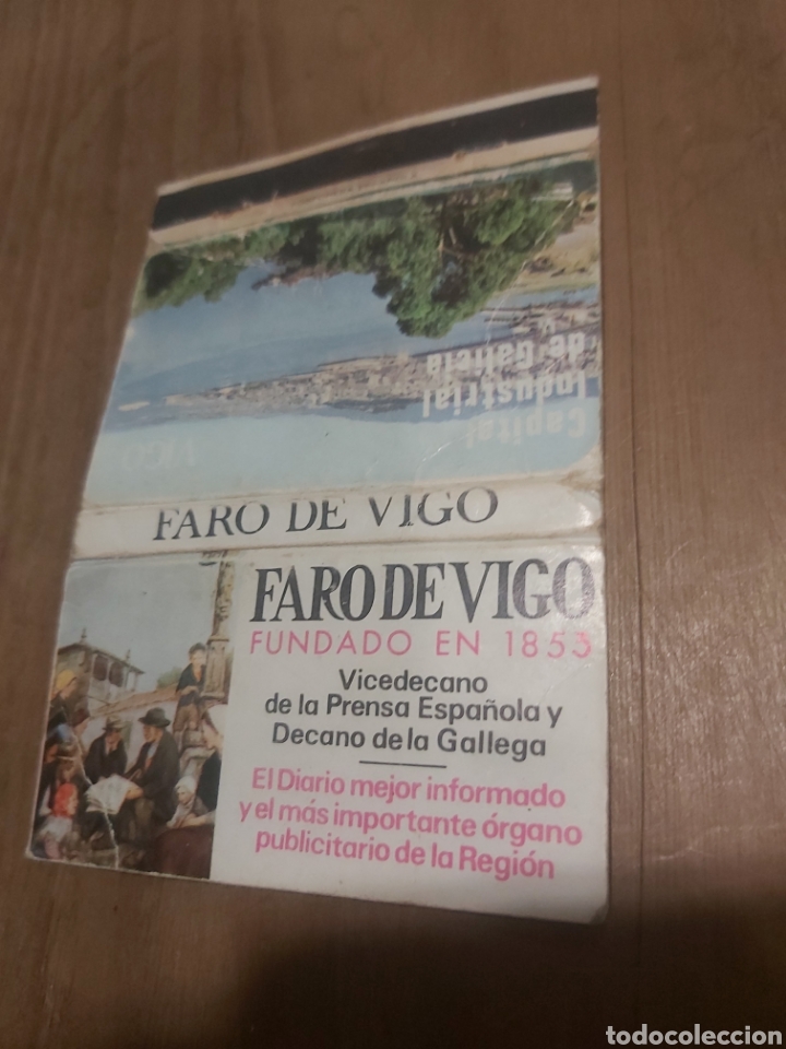Sammelleidenschaft Andere Papierartikel: FARO DE VIGO PERI&Oacute;DICO PRENSA CAJA CERILLAS VINTAGE PUBLICIDAD F&Oacute;SFOROS