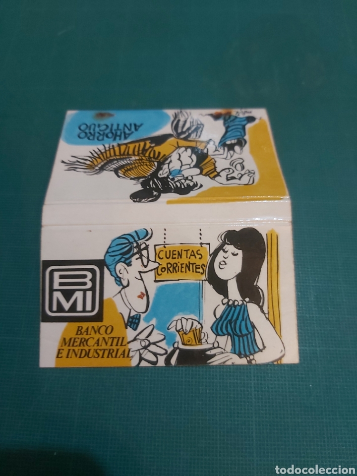 Collectionnisme Papier divers: BANCO MERCANTIL E INDUSTRIAL CAJA CERILLAS VINTAGE PUBLICIDAD F&Oacute;SFOROS