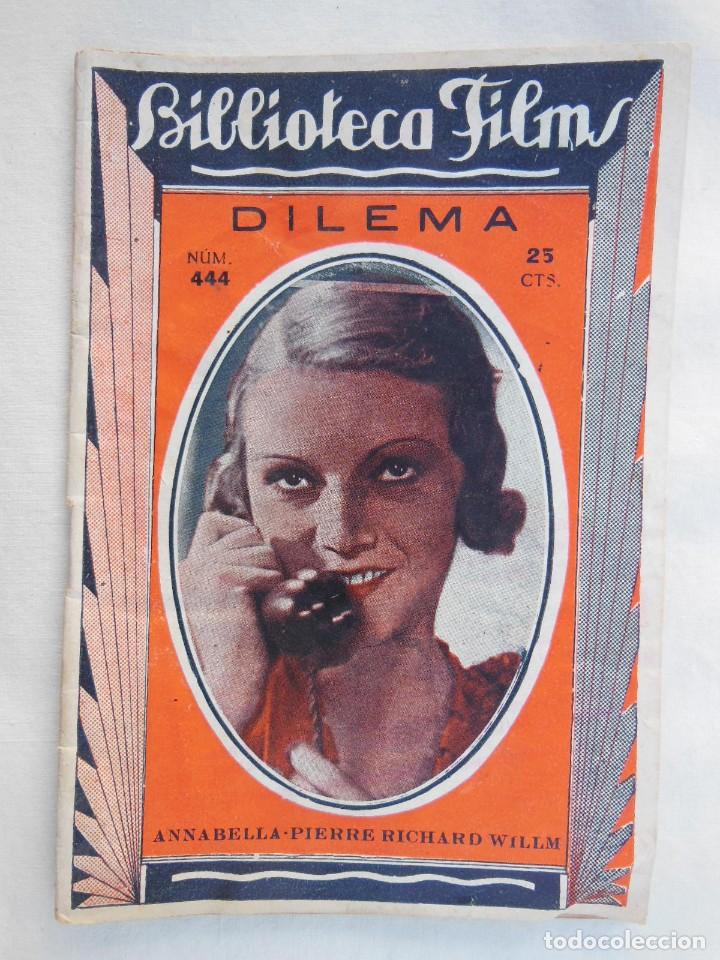 Otros art&iacute;culos de coleccionismo en papel: ANTIGUA REVISTA / OLD MAGAZINE: BIBLIOTECA FILMS N&ordm; 444 DILEMA 1931