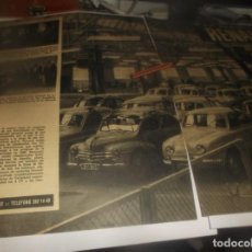 Otros Artículos de Coleccionismo en Papel: RECORTE AÑO 1961.-(MADRID) INAGURACIÓN NUEVAS INSTALACIONES DE AUTOMÓVILES RENAULT//PROFIDÉN,GILA