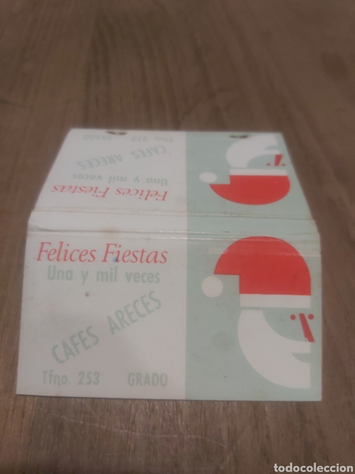 Paper Collecting Others: GRADO CAFES ARECES FELICES FIESTAS CAJA CERILLAS VINTAGE PUBLICIDAD