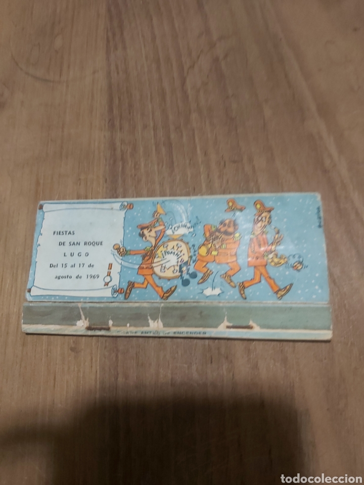 Sammelleidenschaft Andere Papierartikel: 1969 LUGO FIESTAS SAN ROQUE RITESA CALLE ORENSE PINTURAS CAJA CERILLAS VINTAGE PUBLICIDAD