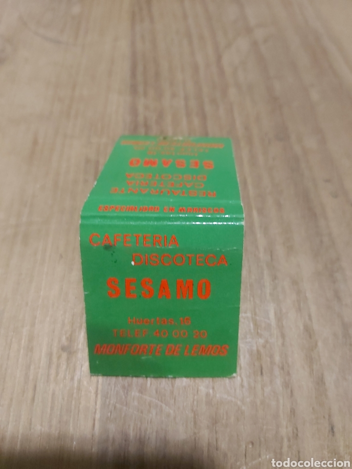 Sammelleidenschaft Andere Papierartikel: LUGO SESAMO CAFETER&Iacute;A CAFETER&Iacute;A DISCOTECA HUERTAS 16 CAJA CERILLAS VINTAGE PUBLICIDAD F&Oacute;SFOROS
