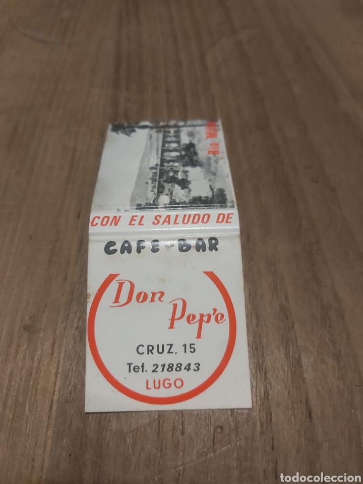 Sammelleidenschaft Andere Papierartikel: LUGO CAF&Eacute; BAR DON PEPE CRUZ 15 FOTO R&Iacute;O MI&Ntilde;O CAJA CERILLAS VINTAGE PUBLICIDAD