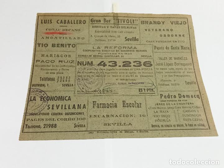 Outros artigos de papel: ANTIGUA PUBLICIDAD ESTABLECIMIENTOS DE SEVILLA. A&Ntilde;OS 50-60. BARES, MARISCOS, FARMACIA. VER