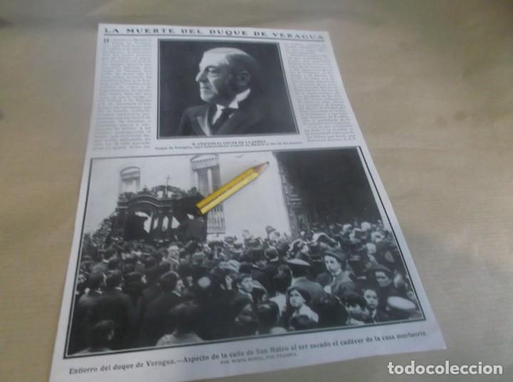 Otros Art&iacute;culos de Coleccionismo en Papel: RECORTE A&Ntilde;O 1910(MADRID)MUERTE DE D.CRISTOBAL COL&Oacute;N DELA CERDA(DUQUE DE VERAGUA)/LOS ZUL&Uacute;S AFRICANOS