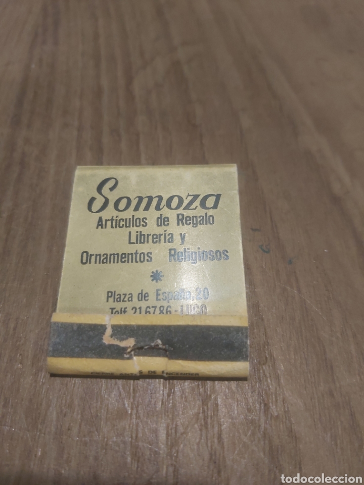Sammelleidenschaft Andere Papierartikel: LUGO SOMOZA ART&Iacute;CULOS REGALO Y ONAMENTOS RELIGIOSOS PLAZA ESPA&Ntilde;A 20 CAJA CERILLAS VINTAGE PUBLICIDA