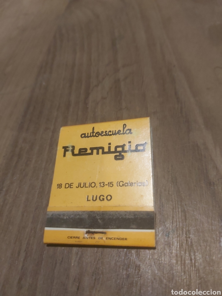 Paper Collecting Others: CITROEN 15 1932 AUTOESCUELA REMIGIO 18 JULIO LUGO CAJA CERILLAS VINTAGE PUBLICIDAD