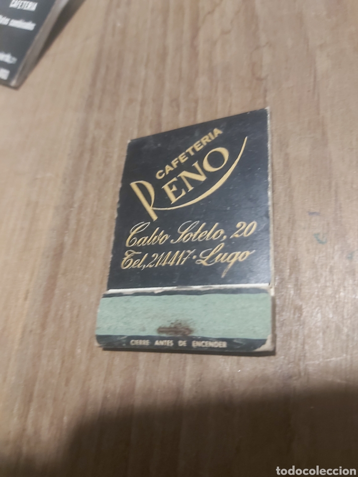 Sammelleidenschaft Andere Papierartikel: LUGO CAFETER&Iacute;A RENO CALVO SOTELO 20 CAJA CERILLAS VINTAGE PUBLICIDAD F&Oacute;SFOROS