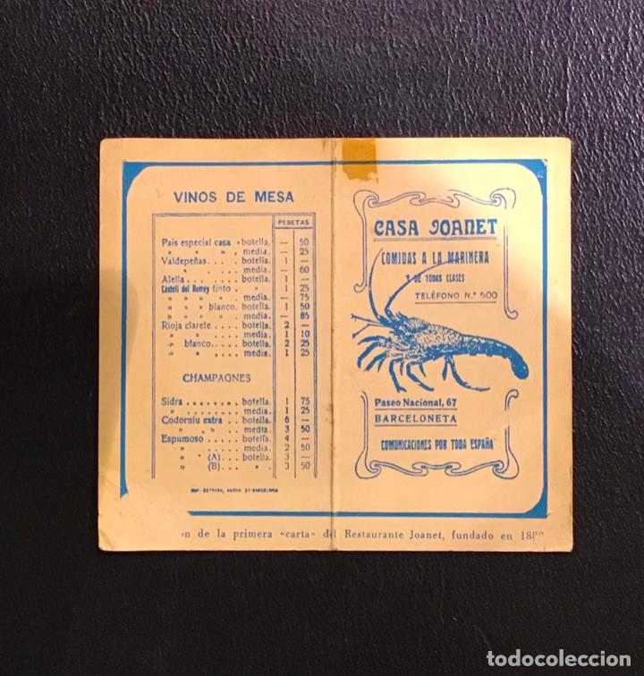 Otros art&iacute;culos de coleccionismo en papel: CASA JOANET, BARCELONETA - Foto 1