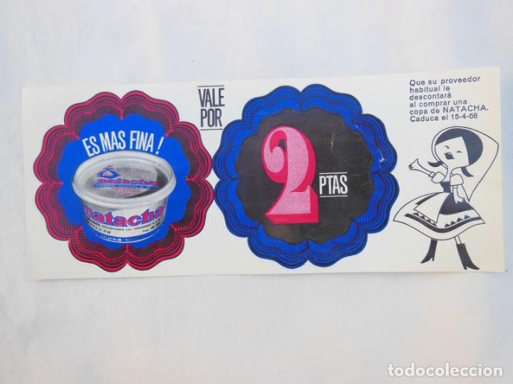 Outros artigos de papel: ANTIGUA PUBLICIDAD / OLD ADVERTISING: MARGARINA NATACHA CUP&Oacute;N DESCUENTO
