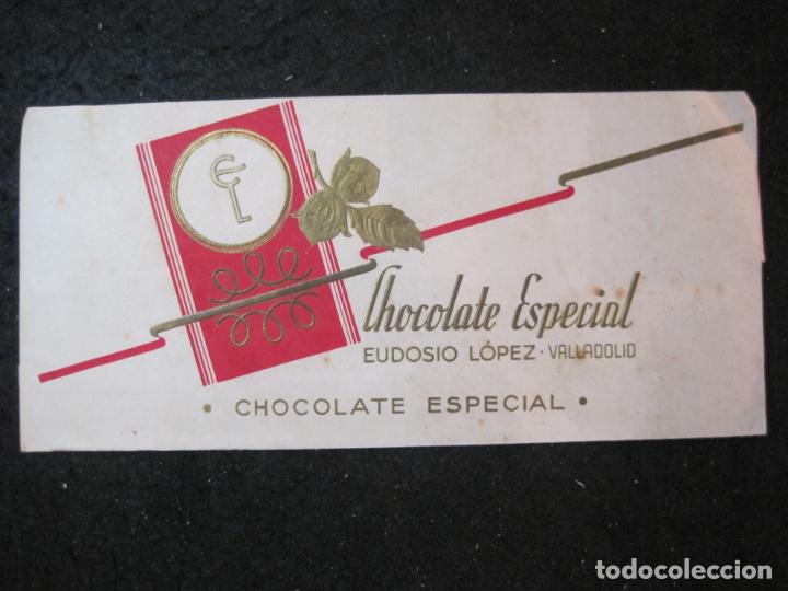 Outros artigos de papel: CHOCOLATE ESPECIAL EUDOSIO LOPEZ-VALLADOLID-ENVOLTORIO-VER FOTOS-(K-5890)