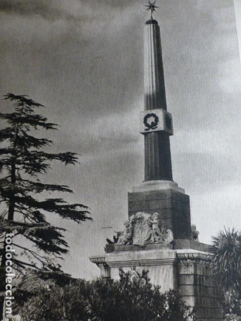 Collectionnisme Papier divers: MADRID OBELISCO DE ISABEL II PLAZA DE MANUEL BECERRA ANTIGUO HUECOGRABADO A&Ntilde;OS 50