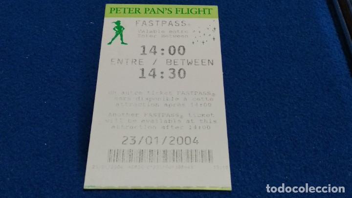 Otros Art&iacute;culos de Coleccionismo en Papel: ENTRADA ACCESO PETER PAN 'S FLIGHT DISNEYLAND PARIS - FASTPASS DISNEYLAND PARIS - 2004