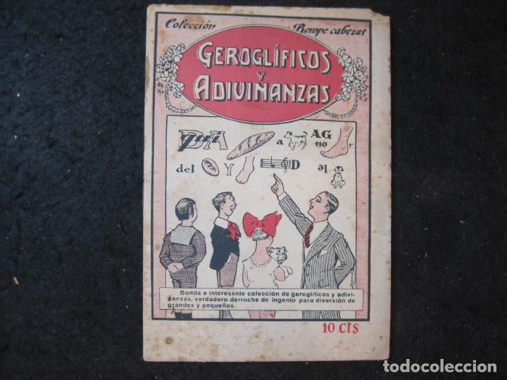 Outros artigos de papel: GEROGLIFICOS Y ADIVINANZAS-COLECCION ROMPECABEZAS-EDITORIAL EL GATO NEGRO-VER FOTOS-(K-6095)