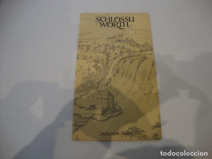 Otros art&iacute;culos de coleccionismo en papel: ANTIGUA CARTA MENU SCHLOSSLI WORTH SUIZA