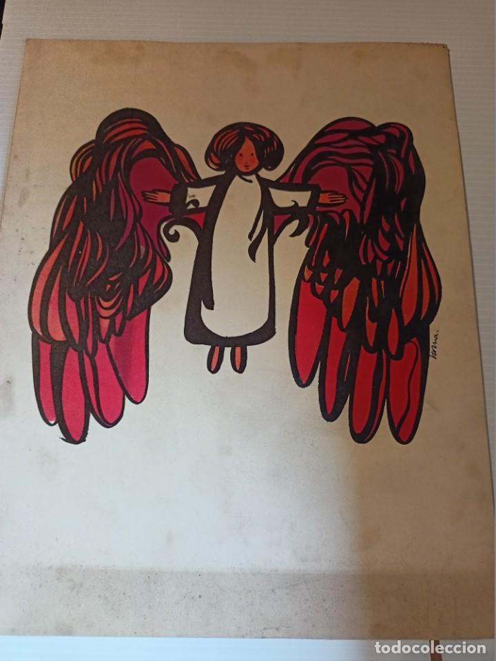 Otros Art&iacute;culos de Coleccionismo en Papel: Felicitaci&oacute;n de Navidad del a&ntilde;o 1965 de la Empresa &rdquo;Fundici&oacute;n Tipogr&aacute;fica Neufville S.A.&rdquo;