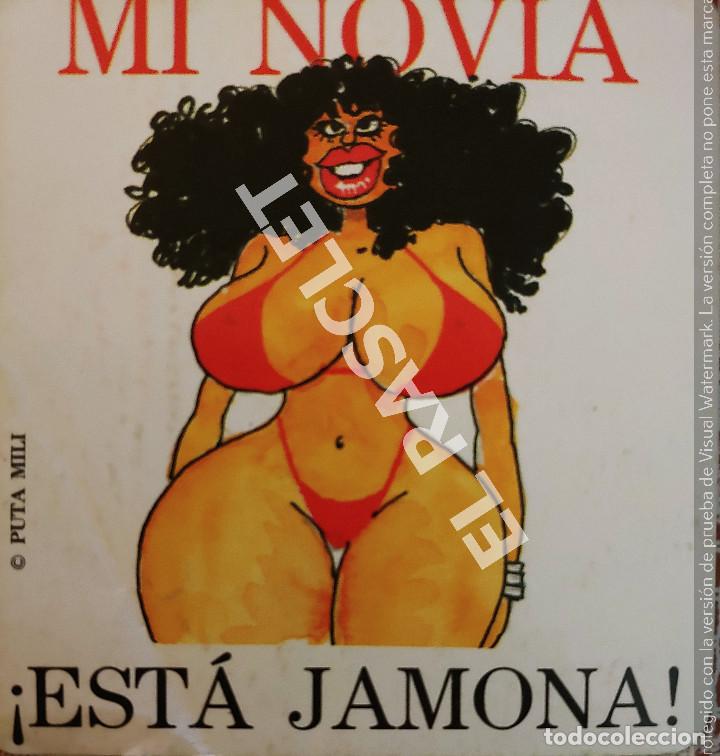 Paper Collecting Others: PUTA MILI - ADHESIVO - EST&Aacute; JAMONA - DE 10X10 CM