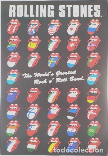 Otros Art&iacute;culos de Coleccionismo en Papel: poster rolling stones lenguas nuevo laser rock