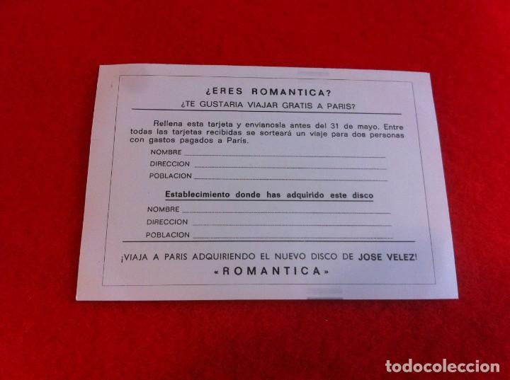 Collectionnisme Papier divers: TARJETA COMERCIAL DE DISCOS COLUMBIA. VIAJA A PARIS COMPRANDO EL NUEVO DISCO DE JOS&Eacute; V&Eacute;LEZ