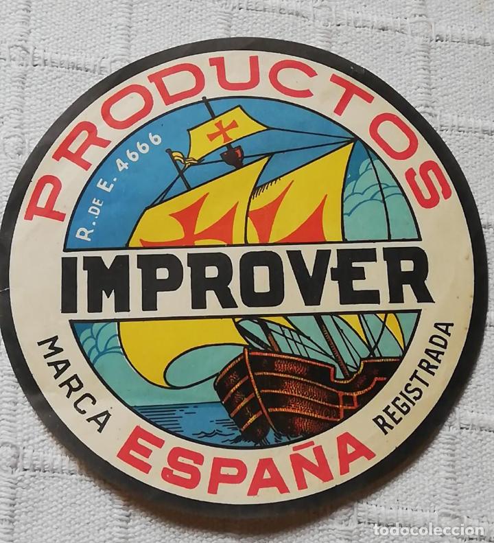 Outros artigos de papel: ANTIGUA PUBLICIDAD / OLD ADVERT: PRODUCTOS IMPROVER ESPA&Ntilde;A