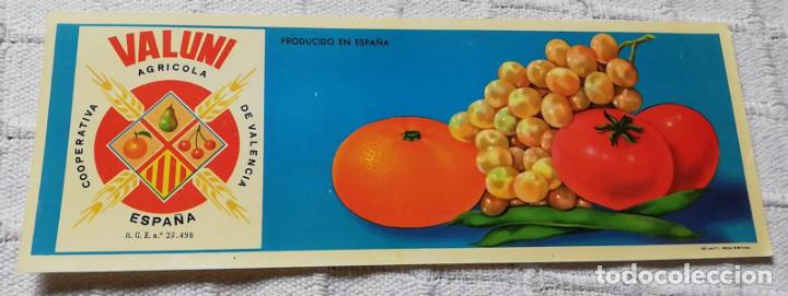 Outros artigos de papel: ANTIGUA PUBLICIDAD / OLD ADVERT: COOPERATIVA AGR&Iacute;COLA VALUNI.