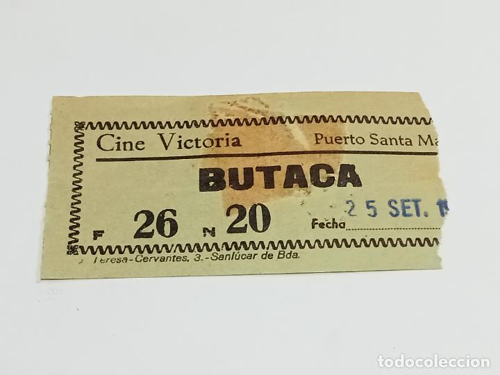 Outros artigos de papel: ENTRADA. CINE VICTORIA. EL PUERTO DE SANTA MAR&Iacute;A. BUTACA