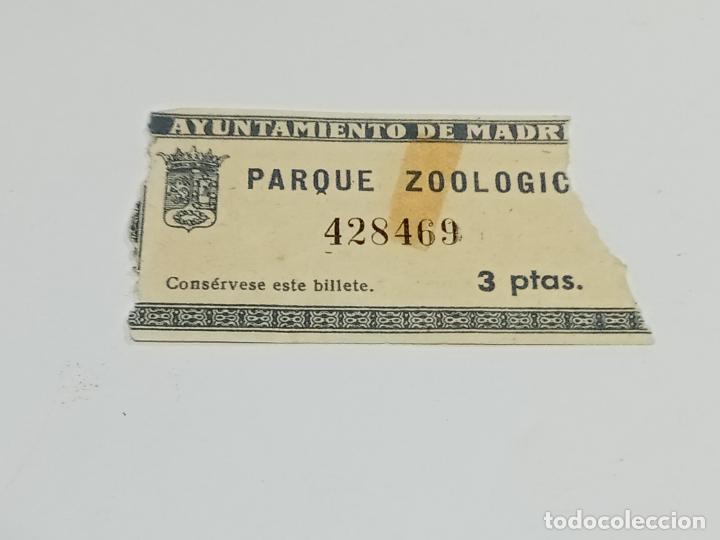 Outros artigos de papel: ENTRADA. PARQUE ZOOLOGICO. AYUNTAMIENTO DE MADRID