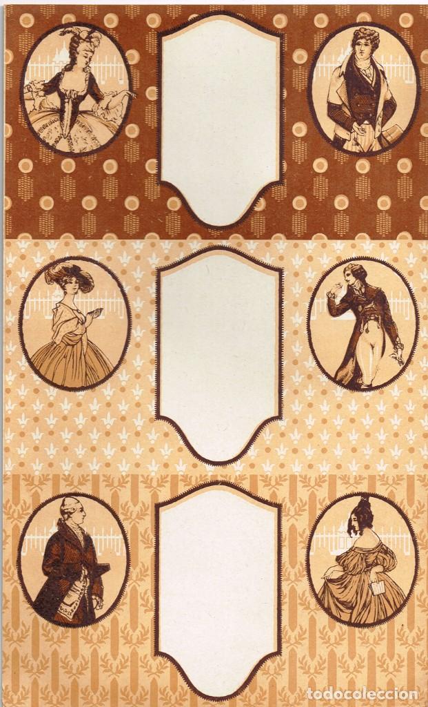 Otros art&iacute;culos de coleccionismo en papel: 40/50&acute;s. ca. 9 Tarjetas Para Notas Galantes Unidas 3 a 3 Sin Guillotinar