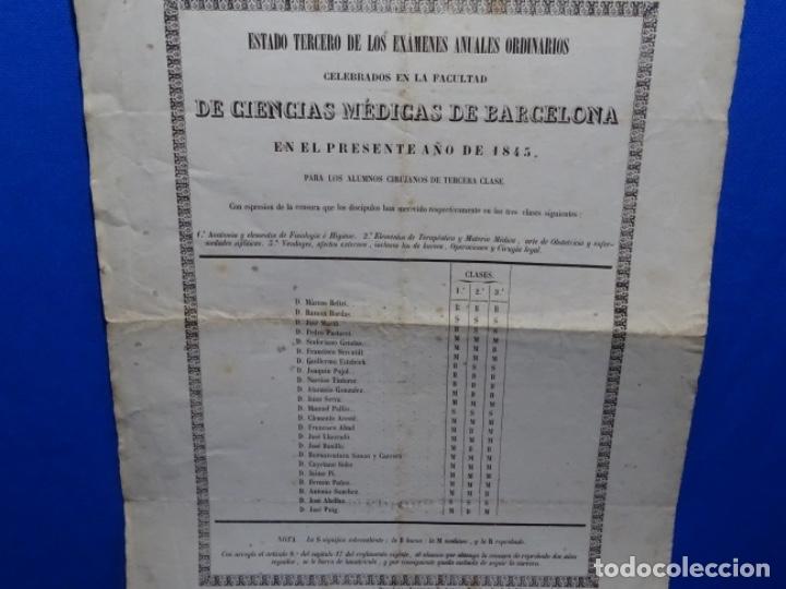Otros Art&iacute;culos de Coleccionismo en Papel: EX&Aacute;MENES ANUALES CIENCIAS M&Eacute;DICAS, CIRUJANOS. ANTONIO BRUSI. A&Ntilde;O 1845.