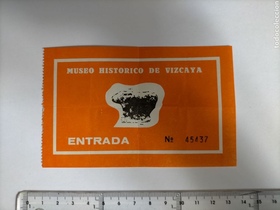 Otros art&iacute;culos de coleccionismo en papel: Entrada MUSEO HISTORICO DE VIZCAYA a&ntilde;os 70 - 80