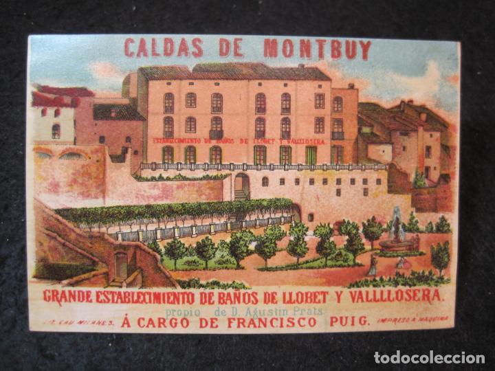Paper Collecting Others: CALDAS DE MONTBUY-GRAN ESTABLECIMIENTO DE BA&Ntilde;OS LLOBET Y VALLOSERA-PUBLICIDAD-VER FOTOS-(91.771)