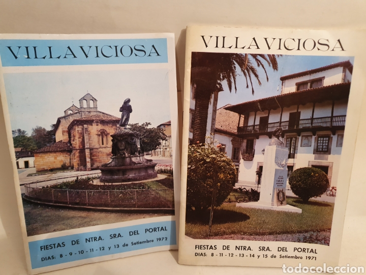 Otros art&iacute;culos de coleccionismo en papel: VILLAVICIOSA. 2 PROGRAMAS DE FIESTAS NTRA. SRA. DEL PORTAL. ALO 1971 Y 1972.