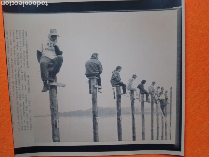 Otros art&iacute;culos de coleccionismo en papel: NOORDWIJKERHOUT - NETHERLANDS - WORLD POLE SITTING CHAMPIONSHIPS - POLE PONDERING 1991 FOTO TELETIPO