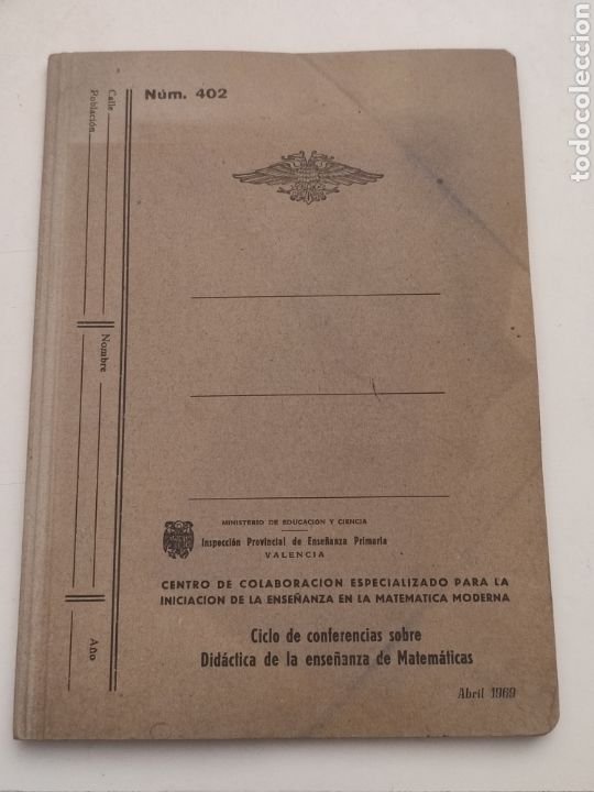 Collectionnisme Papier divers: Carpeta de apuntes Ciclo Conferencias Matem&aacute;ticas 1969