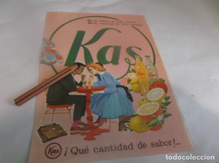 Otros Art&iacute;culos de Coleccionismo en Papel: RECORTE PUBLICIDAD A&Ntilde;O 1963.- KAS -DE LIM&Oacute;N Y DE NARANJA // ATRAS BRANDY-CO&Ntilde;AC CENTENARIO TERRY
