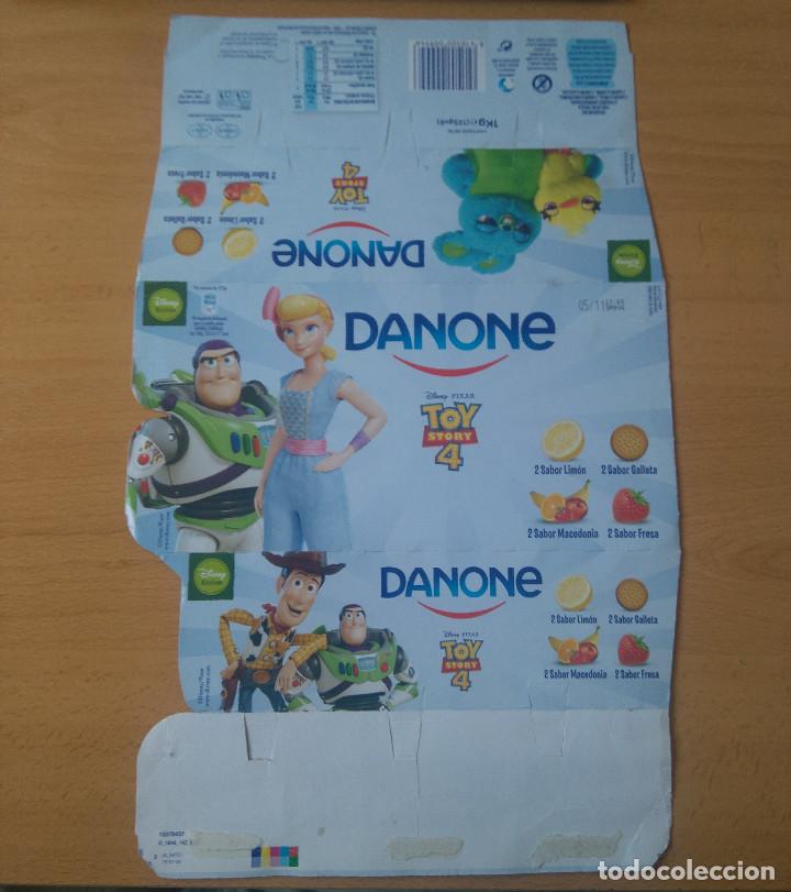 Otros art&iacute;culos de coleccionismo en papel: danone carton promocional toy story 4 pixar yogur