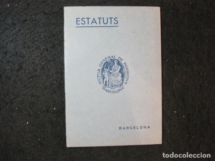 Otros art&iacute;culos de coleccionismo en papel: BARCELONA-ESTATUTS MUTUA GENERAL DE PENSIONS-ANY 1935-VER FOTOS-(K-6266)