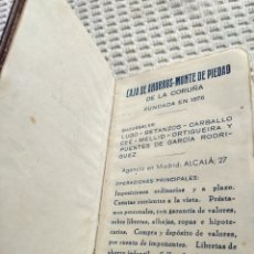 Otros Artículos de Coleccionismo en Papel: AGENDA DE1945 . CAJA DE AHORROS MONTE DE PIEDAD DE LA CORUÑA