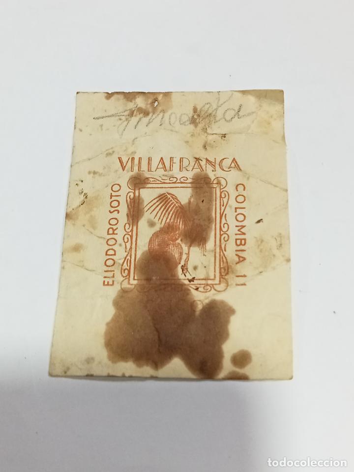Outros artigos de papel: ANTIGUO ENVOLTORIO DE CARAMELOS. ELIODORO SOTO. VILLAFRANCA. 6.5 X 9 CM