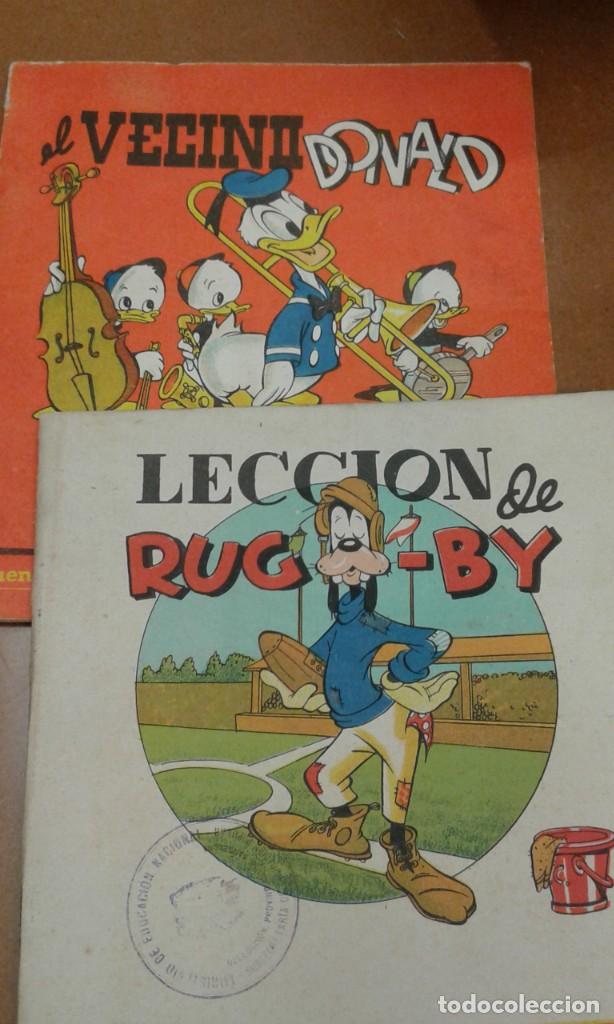 Otros Art&iacute;culos de Coleccionismo en Papel: cuentos Walt Disney lecci&oacute;n de rugby y el vecino Donald (lote 2 )